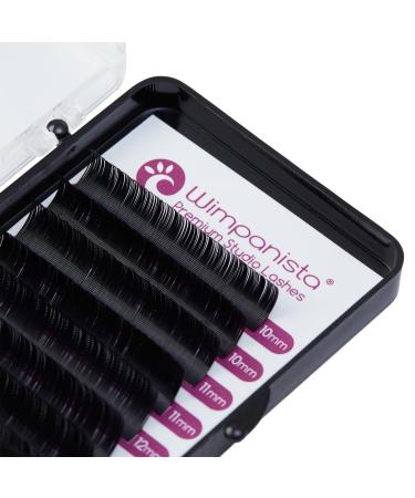 Silk eyelashes - individual eyelashes - C curl - Silk Lashes - thickness 0.10 mm - mix 10-13 mm - eyelash extension - 8 strips - Wimpanista
