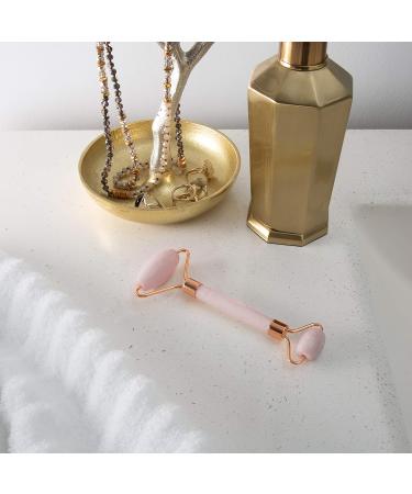 Rose Quartz Beauty Scooter - Relieve Fine Lines & Revitalize Skin | Facial Massage Tool for Face Eyes Neck & Body - Buy Online on GoSupps.com