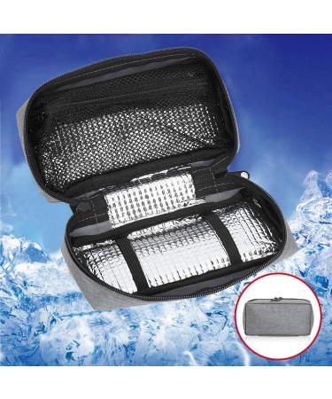 Insulin Organizer Bag - Convenient Carrying for Diabetes Medication - Grey - Buy Online on GoSupps.com