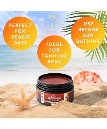Carotene Tanning Gel for Deep Natural Tan Tanning Accelerator with Coconut Oil Carrot Extract & Vitamin E Bronzing Body Moisturizer for Indoor & Outdoor Use - Buy Online on GoSupps.com
