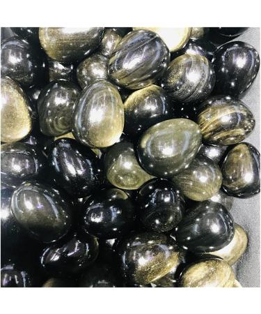 Crystal Natural Gold Obsidian Stones Eyes Play with Ornaments 4-5cm 1pc - Buy Online on GoSupps.com