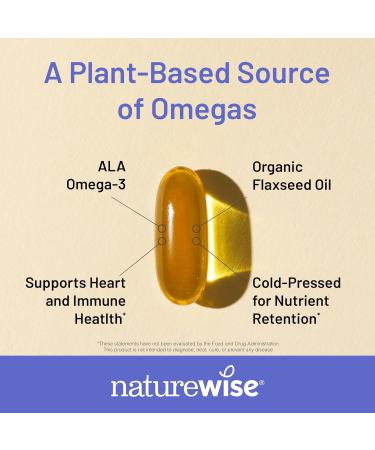 NatureWise 1 Collagen Gummies - Hydrolyzed Collagen + Biotin - 60 Count 30-Day Supply + 1 Flaxseed Oil 1200mg - Organic Cold Pressed - 30 Softgels 30-Day Supply  - Buy Online on GoSupps.com