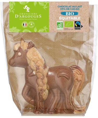 Chevaliers d'Argouges - Unicorn milk chocolate 37% Organic/Fair Trade - Easter chocolate - 90g - Buy Online on GoSupps.com