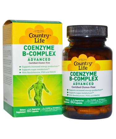 Country Life Coenzyme B-Complex Advanced 60 Vegetarian Capsules