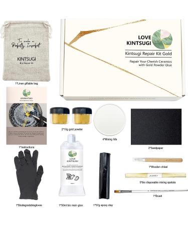 Kintsugi Repair Kit - Gold Powder Glue for Meaningful Pottery | Starter Set - Buy Online on GoSupps.com
