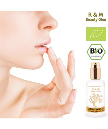 R&M Beauty Olo Argan Oil Serum - 100% Organic & Fair Trade - Vegan Face Hair & Skin Care - 100 ml Pump Bottle - International Shipping - Buy Online on GoSupps.com