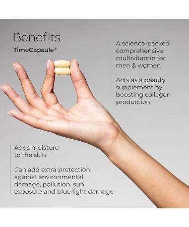 Hush & Hush TimeCapsule Multivitamin Women's Multivitamin Men's Multivitamin Clean Nutraceuticals Supplements That Contains Hyaluronic Acid Vitamin C Zinc Vitamin B12 Vitamin E - 60 Tablets - Buy Online on GoSupps.com