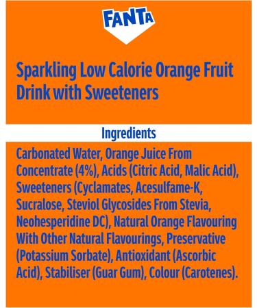 Fanta Boisson orange douce du z ro 330 ml (24 bo tes) Orange 330 ml (Lot de 24) - Buy Online on GoSupps.com