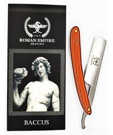 Razor Blades Club Roman Empire Bacchus Razor - Professional Silver Hairdresser Razor for Beard Mustache & Contours - 1 Piece | International Shipping Available - Buy Online on GoSupps.com