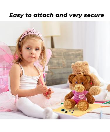 160pcs Large Glitter Safety Eyes for DIY Dolls & Amigurumi - Colorful Stuffed Animals Making Supplies - Buy Online on GoSupps.com