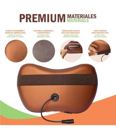 Neck & Back Massager with Heat Pillow | Portable Shiatsu Massage & Support for Home Office & Travel - Buy Online on GoSupps.com