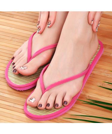 Retro Style Toenail Polish Stickers - 308 Pieces Full Toe Nail Wraps with Glitter - DIY Manicure Decal for Girls | Includes 14 Sheets and 2 Nail Files - Buy Online on GoSupps.com