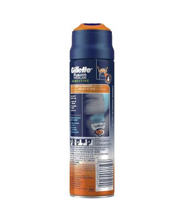 Gillette Fusion ProGlide 2-in-1 Shave Gel Sensitive 6 oz - Smooth & Comfortable Shave - Buy Online on GoSupps.com