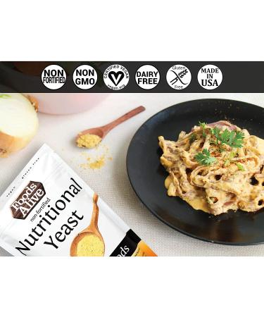 Foods Alive Non-Fortified Nutritional Yeast 32 oz - Superfood for Flavor & Nutrition - Buy Online on GoSupps.com