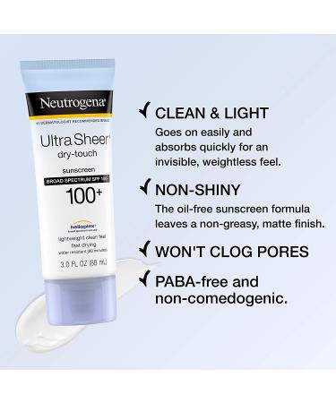 Neutrogena Ultra Sheer Dry-Touch Sunscreen SPF 100+ 3 fl oz (88 ml) - Buy Online on GoSupps.com
