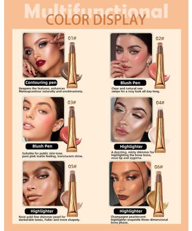 Shimmering Highlighter Beauty Wand with Cushion Applicator - Pearl White | Lightweight Waterproof Makeup Stick for Face & Body - Illuminator Pen for Women & Girls - Buy Online on GoSupps.com