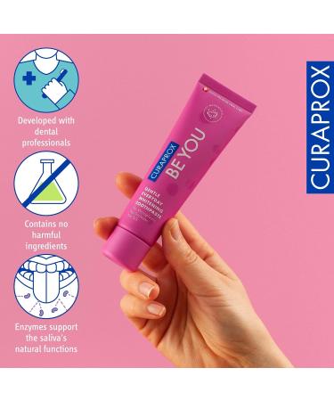 Curaprox Be You Watermelon Whitening Toothpaste - Vegan Fluoride Menthol - 60ml (1 Pack) - Buy Online on GoSupps.com