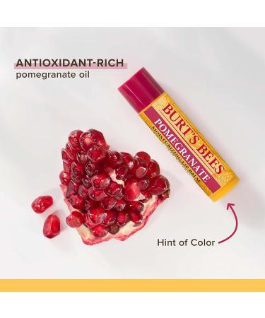 Burt's Bees Lip Balm Valentines Day Gifts Pomegranate Lip Moisturizer With Sourced Beeswax & Lip Balm Valentines Day Gifts Beeswax Strawberry Coconut and Pear and Vanilla Bean - Buy Online on GoSupps.com