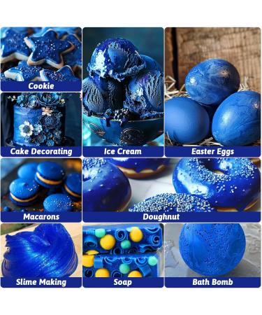 Gel Food Coloring - 80ml Blue Gel Based Food Dye Vibrant Tasteless Concentrated Food Coloring for Cake Cookie Decorating Easter Egg Icing Fondant Baking Macaron - 2.71 Fl.Oz Bottles (Christmas) - Buy Online on GoSupps.com