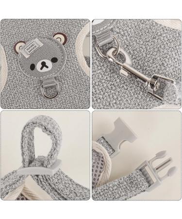 Shop Premium Rabbit Accessories: Harnesses Collars Leashes & Dishes for Small Animals - Adjustable & Breathable (Gray) - Buy Online on GoSupps.com