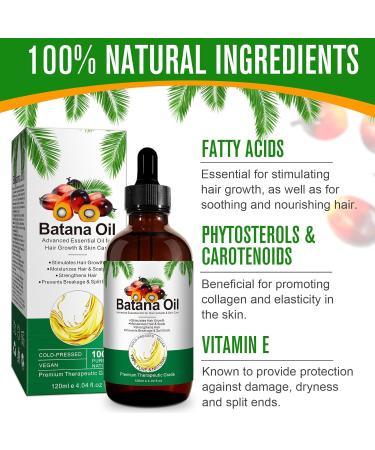  PLOBRT Batana Cold-Pressed Hair Oil 120 ml stimulates hair growth pure batana oil to moisturize and repair dry damaged hair and for skin care - Buy Online on GoSupps.com