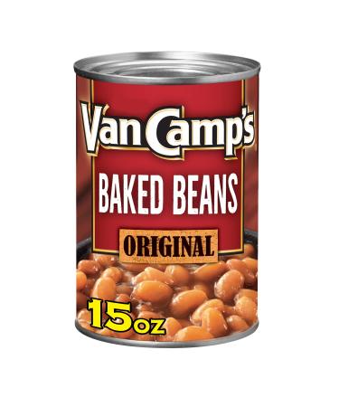 Van Camp's Original Baked Beans, Canned Beans, 15 OZ (Pack of 12)