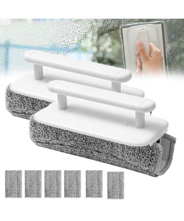Window Groove Cleaning Brush Magic Window Track Cleaner Magic Window Cleaning Brush Foldable Deformable Multifunctional Cleaning Brush Handheld Window Track Cleaner (2pcs)