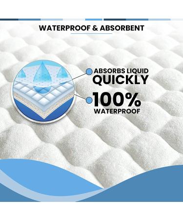 Bamboo Quilted Changing Pad Liner - Fits Peanut Shaped Pads - Super Soft & Waterproof - Machine Washable - 3 Pack - Buy Online on GoSupps.com
