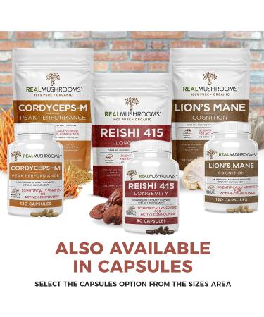 Real Mushrooms Brain Vitality & Immune Support Bundle - Lion's Mane, Reishi, Cordyceps - 330 Capsules - Buy Online on GoSupps.com