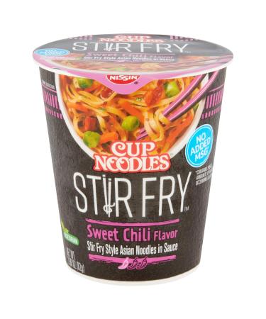 Nissin Cup Noodles Stir Fry Sweet Chili Flavor Noodles, 2.89 oz x6