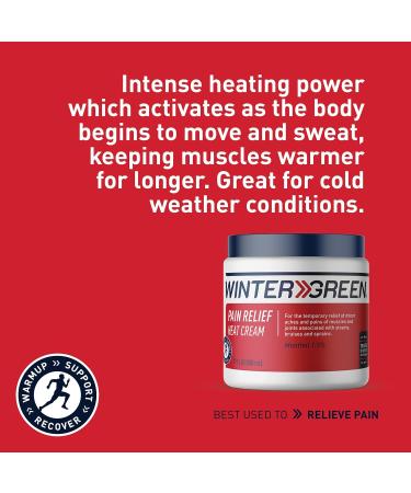 Wintergreen Heat Cream - Fast-Acting Muscle Rub with Wintergreen Oil & Menthol | 17 fl oz - Shop Internationally - Buy Online on GoSupps.com