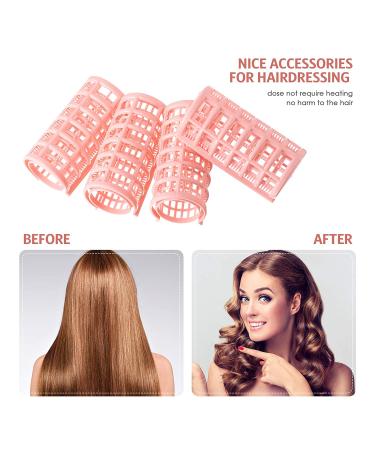 16 Pieces Hair Roller Curlers 1.18 Inch Plastic Hair Curlers with Steel Pintail Comb - Hairdressing Styling for Short and Long Hair - Buy Online on GoSupps.com