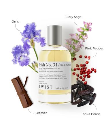 Twist - Irish No. 31 - Eau De Parfum Inspired by Memo Paris Irish Leather Long-Lasting Perfume For Women & Men Paraben Free Vegan Clean Ingredients Unisex Fragrance - Spray 100 ml | 3.4 fl. oz. Irish No. 31 - inspired by M. Paris Irish Leather 3.4 Fl Oz ( - Buy Online on GoSupps.com