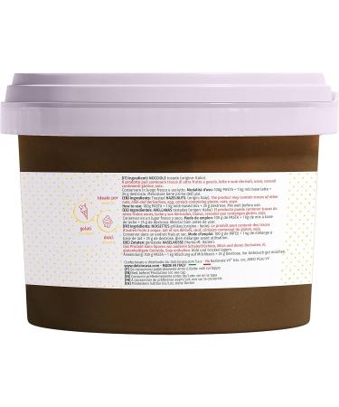Dolcincasa-com 100% Pure Hazelnut Paste Spreadable Cream for Ice Cream Cakes Pastries and Sweets Decorations Toppings Gluten Free No Thickeners 1 Kilograms - Buy Online on GoSupps.com