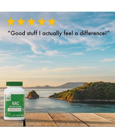 NAC N-Acetyl-Cysteine 600mg 60 VegeCaps - Purest & Most Powerful Supplement | Supports Lung & Liver Health | Vegan & Gluten Free - Buy Online on GoSupps.com