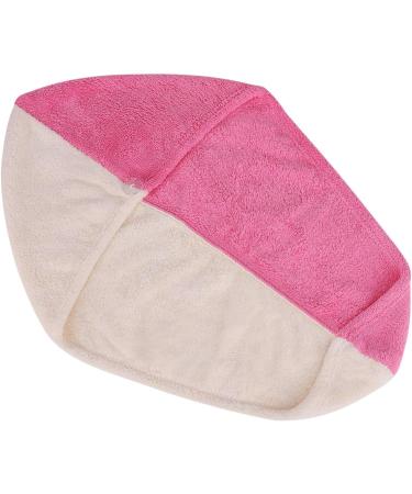 Ipenny Haarurban Quick-Dry Hair Towel | Absorbent Double Color Shower Cap - Pink & Beige for Adults - Buy Online on GoSupps.com