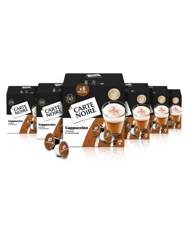 CARTE NOIRE - 96 Capsules - Intense and Gourmet Cappuccino - Dolce Gusto Compatible (6 packs of 8+8)