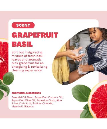 Cleancult Grapefruit Basil Liquid Hand Soap Refill 32oz - Nourishing, Moisturizing & Eco-Friendly Formula - Buy Online on GoSupps.com