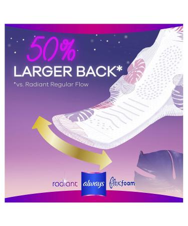 Always Radiant Pads Size 4 Overnight Absorbency | Scented | 10 Count - Buy Online on GoSupps.com