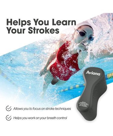 Pull Buoy Swim Training Leg Float for Adults & Youth - Improve Pool Strokes & Upper-Body Strength | EVA & BPA Free - Black - Buy Online on GoSupps.com