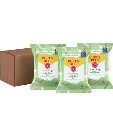 Burt's Bees Sensitive Facial Cleansing Towelettes - 30 Count (Pack of 3) | Gentle Cleansing Wipes with Cotton Extract for Sensitive Skin - Buy Online on GoSupps.com