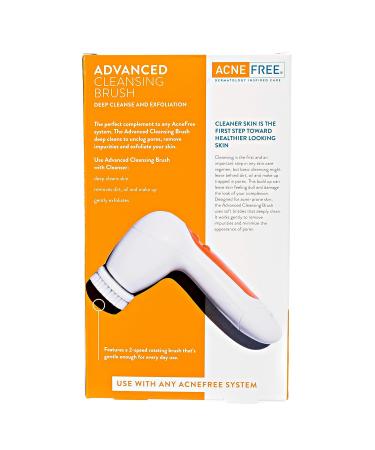 AcneFree Advanced Cleansing Brush - Gentle Exfoliation for Clear Skin - Buy Online on GoSupps.com