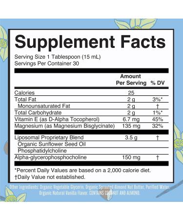 MaryRuth Organics Calm Magnesium Bisglycinate Liquid Supplement - 1 Month Supply - No Sugar - Bone, Nerve, Gut Health - Vegan, Non-GMO, Gluten Free - 15.22 Fl Oz - Buy Online on GoSupps.com