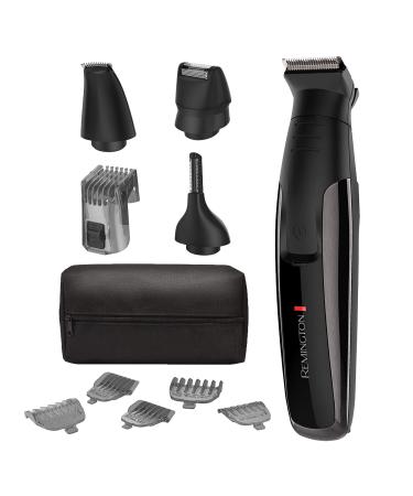 Remington PG6171 The Crafter - Beard Boss Style and Detail Kit, Beard Trimmer, Grooming Set, Platinum, 11 Pieces