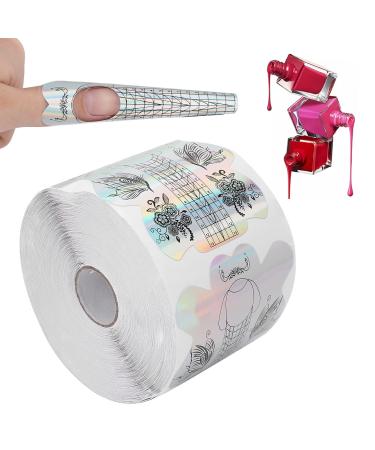 Nailart papers nail shapes roll 300 pieces of nailart papers for nail extension nail art accessories extension model for UV gel nail