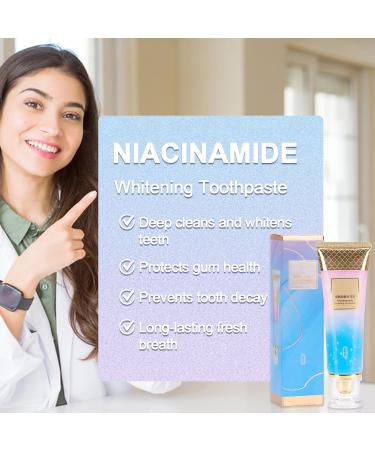 Niacinamide Whitening Toothpaste - Intensive Stain Removal & Fresh Breath | 1 PC International Shipping - Buy Online on GoSupps.com