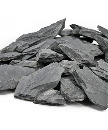 Unocho Natural Slate Stone 2 to 4 inch Rocks for Miniature and Fairy Garden Aquascaping Aquariums Reptile enclosures & Model Railroad 5lbs - Buy Online on GoSupps.com