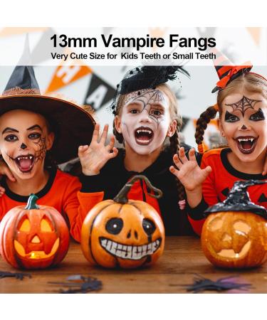 3 Pairs Vampire Fangs for Kids Adults Halloween Werewolf Makeup Accessories Vampire Costumes for Kids Women 3 Pairs Fangs with Glue - Buy Online on GoSupps.com