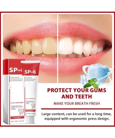 SP-6 Ultra Whitening Toothpaste 2PCS Probiotic Brightening Formula | Fresh Breath & Deep Cleaning | International Shipping - Buy Online on GoSupps.com