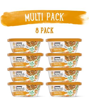 Purina Beneful Prepared Meals Chicken Stew Wet Dog Food - 8 Pack, 10 oz. Tubs - Adult Formula - Buy Online on GoSupps.com